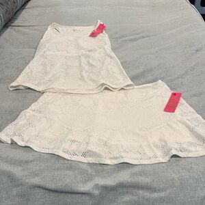 Lilly Pulitzer Asana Bra tank and  Corrine skort set